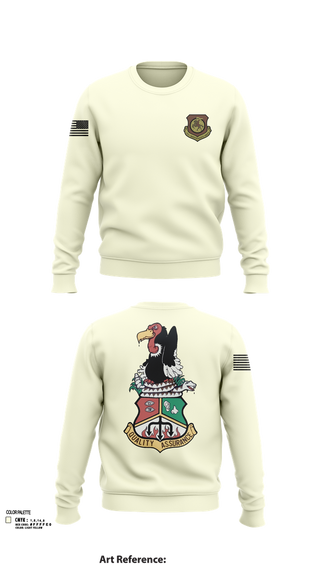 Crew Neck Sweatshirt, 452nd MXG, Air Force, Teamtime, Team time, sublimation, custom sports apparel, team uniforms, spirit wear, spiritwear, sports uniforms, custom shirts, team store, custom team store, fundraiser sports, apparel fundraiser