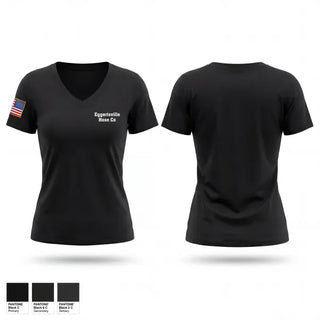 Womens Short Sleeve Vneck Shirt, Eggertsville Hose Co, Fire Department, Teamtime, Team time, sublimation, custom sports apparel, team uniforms, spirit wear, spiritwear, sports uniforms, custom shirts, team store, custom team store, fundraiser sports, apparel fundraiser
