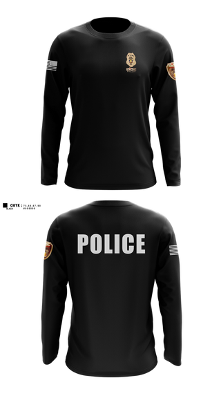 Long Sleeve Performance Shirt, team name, Police, Teamtime, Team time, sublimation, custom sports apparel, team uniforms, spirit wear, spiritwear, sports uniforms, custom shirts, team store, custom team store, fundraiser sports, apparel fundraiser