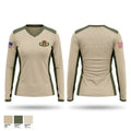 Virginia State Police Women's Long Sleeve V-neck Shirt - 1