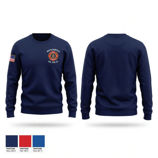Crew Neck Sweatshirt, New Bloomfield Fire Co, Fire Department, Teamtime, Team time, sublimation, custom sports apparel, team uniforms, spirit wear, spiritwear, sports uniforms, custom shirts, team store, custom team store, fundraiser sports, apparel fundraiser