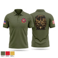 CLB- 4 Combat Logistics Company Bravo Short Sleeve Performance Polo - 1