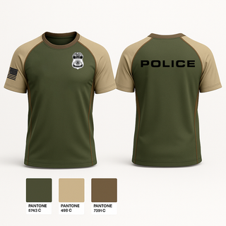 Old School Cotton Feel Shirt, POLICE, Police, Teamtime, Team time, sublimation, custom sports apparel, team uniforms, spirit wear, spiritwear, sports uniforms, custom shirts, team store, custom team store, fundraiser sports, apparel fundraiser