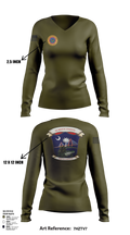 4th Medical Logistics 59116448 Women's Long Sleeve V-neck Shirt - 101