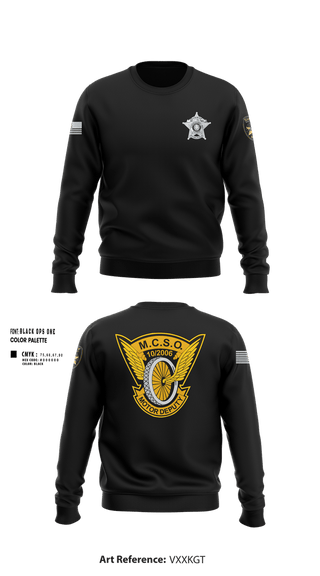 Crew Neck Sweatshirt, MCSO Motors, Police, Teamtime, Team time, sublimation, custom sports apparel, team uniforms, spirit wear, spiritwear, sports uniforms, custom shirts, team store, custom team store, fundraiser sports, apparel fundraiser