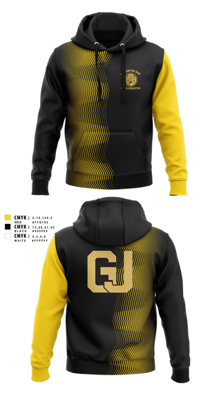 Hoodie, Golden Jaguaretts Dance/Step Team, Spirit Store, Teamtime, Team time, sublimation, custom sports apparel, team uniforms, spirit wear, spiritwear, sports uniforms, custom shirts, team store, custom team store, fundraiser sports, apparel fundraiser