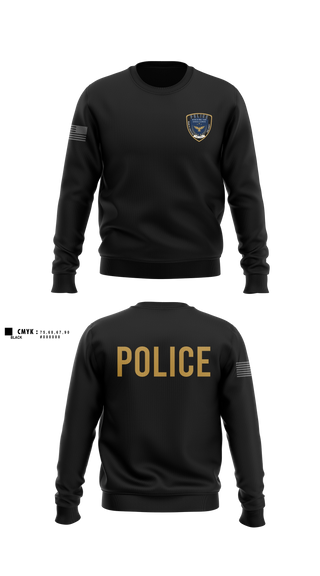 Crew Neck Sweatshirt, Bibb County BOE Police Department, Police, Teamtime, Team time, sublimation, custom sports apparel, team uniforms, spirit wear, spiritwear, sports uniforms, custom shirts, team store, custom team store, fundraiser sports, apparel fundraiser
