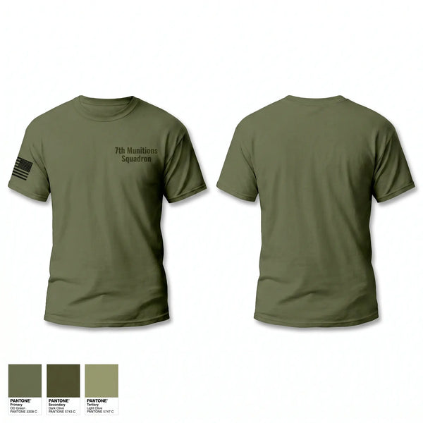 Old School Cotton Feel Shirt, 7th Munitions Squadron, Air Force, Teamtime, Team time, sublimation, custom sports apparel, team uniforms, spirit wear, spiritwear, sports uniforms, custom shirts, team store, custom team store, fundraiser sports, apparel fundraiser