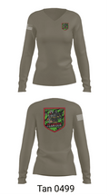 1SOK 72321890 Women's Long Sleeve V-neck Shirt - 11