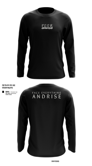 Long Sleeve Performance Shirt, FearLifestyle, , Teamtime, Team time, sublimation, custom sports apparel, team uniforms, spirit wear, spiritwear, sports uniforms, custom shirts, team store, custom team store, fundraiser sports, apparel fundraiser