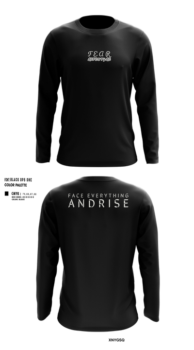 FearLifestyle 46237341 Long Sleeve Performance Shirt 103