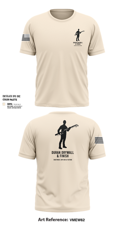 Duran Drywall & Finish 29256539 Short Sleeve Performance Shirt - 100