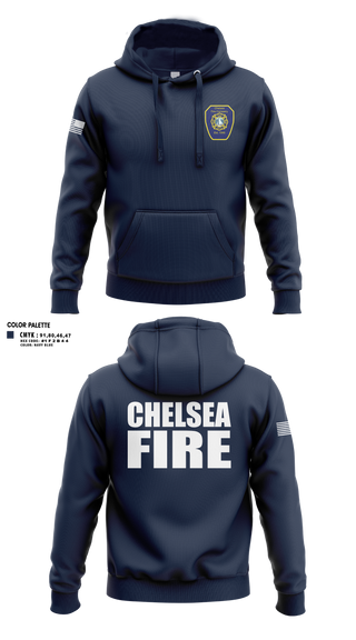 Hoodie, Chelsea Fire, Fire Department, Teamtime, Team time, sublimation, custom sports apparel, team uniforms, spirit wear, spiritwear, sports uniforms, custom shirts, team store, custom team store, fundraiser sports, apparel fundraiser