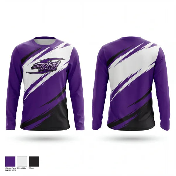 Long Sleeve Performance Shirt, Storm, Softball, Teamtime, Team time, sublimation, custom sports apparel, team uniforms, spirit wear, spiritwear, sports uniforms, custom shirts, team store, custom team store, fundraiser sports, apparel fundraiser