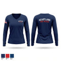 Heartland Fire Women's Long Sleeve V-neck Shirt - 1