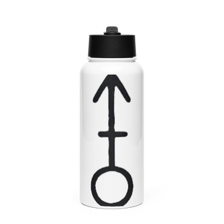 Golf 2439135 Stainless Steel Water Bottle with a Straw Lid