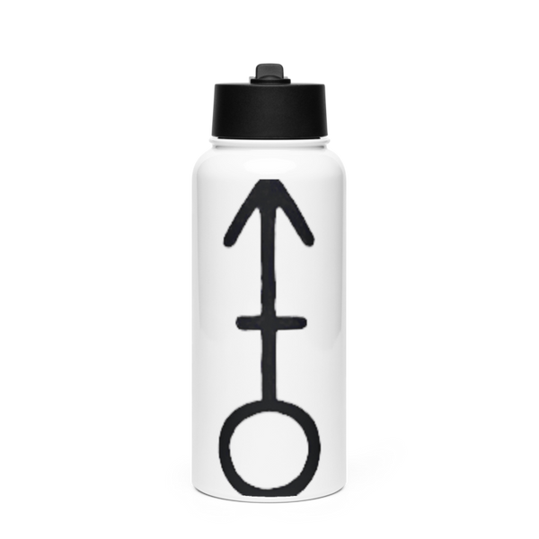 Golf 2439135 Stainless Steel Water Bottle with a Straw Lid