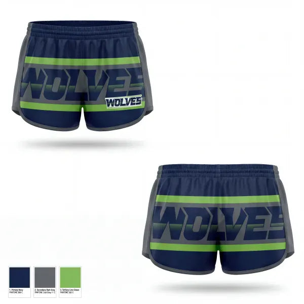 Womens Shorts, Wolves, Baseball, Teamtime, Team time, sublimation, custom sports apparel, team uniforms, spirit wear, spiritwear, sports uniforms, custom shirts, team store, custom team store, fundraiser sports, apparel fundraiser