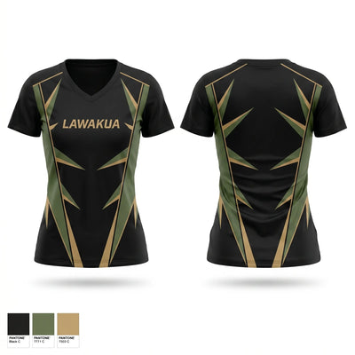 LAWAKUA Women's Short Sleeve V-neck Shirt - 1