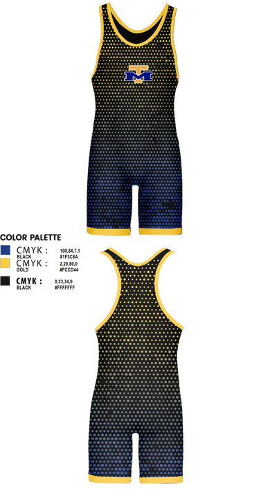 IDEA McAllen 30052482 Wrestling Singlet - 3