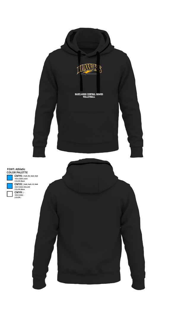 Hoodie, Hazelwood Central Hawks Volleyball, Women's Volleyball, Teamtime, Team time, sublimation, custom sports apparel, team uniforms, spirit wear, spiritwear, sports uniforms, custom shirts, team store, custom team store, fundraiser sports, apparel fundraiser