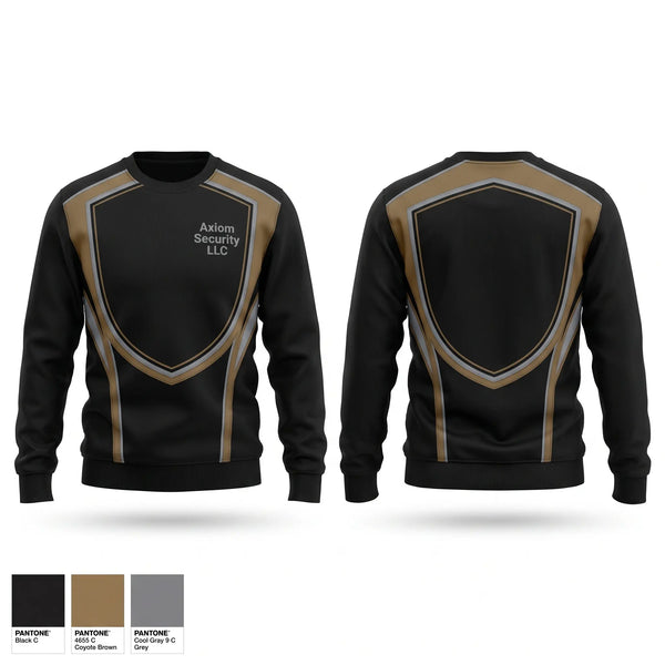 Crew Neck Sweatshirt, Axiom Security LLC, , Teamtime, Team time, sublimation, custom sports apparel, team uniforms, spirit wear, spiritwear, sports uniforms, custom shirts, team store, custom team store, fundraiser sports, apparel fundraiser