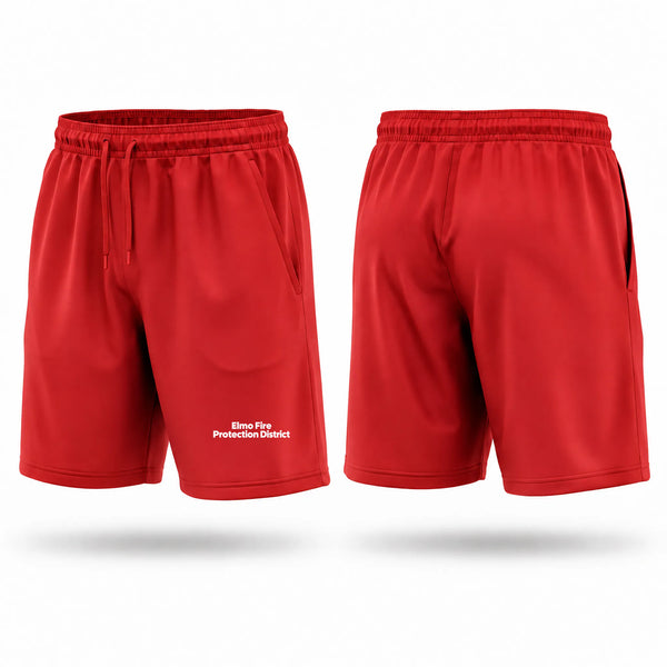 Athletic Shorts With Pockets, Elmo Fire Protection District, Fire Department, Teamtime, Team time, sublimation, custom sports apparel, team uniforms, spirit wear, spiritwear, sports uniforms, custom shirts, team store, custom team store, fundraiser sports, apparel fundraiser