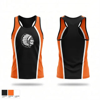 Mens Track Singlet, Apache Warriors, Cross Country, Teamtime, Team time, sublimation, custom sports apparel, team uniforms, spirit wear, spiritwear, sports uniforms, custom shirts, team store, custom team store, fundraiser sports, apparel fundraiser