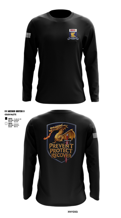 97TH Chemical Battalion 45931248 Long Sleeve Performance Shirt 2