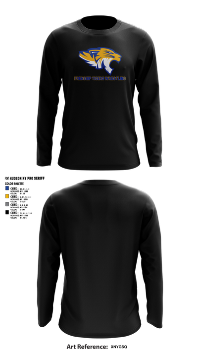 Frenship Tigers Wrestling 20717711 Long Sleeve Performance Shirt 1