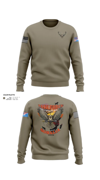 Crew Neck Sweatshirt, TFThunderHawk, Army, Teamtime, Team time, sublimation, custom sports apparel, team uniforms, spirit wear, spiritwear, sports uniforms, custom shirts, team store, custom team store, fundraiser sports, apparel fundraiser