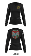 Midway Fire Station 83  Women's Long Sleeve V-neck Shirt - 23