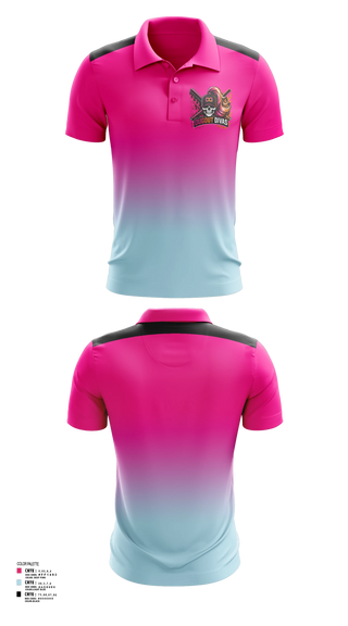 Short Sleeve Performance Polo, Dugout divas, Softball, Teamtime, Team time, sublimation, custom sports apparel, team uniforms, spirit wear, spiritwear, sports uniforms, custom shirts, team store, custom team store, fundraiser sports, apparel fundraiser