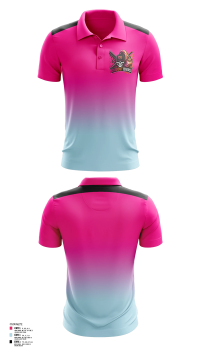 Dugout divas 33189560 Short Sleeve Performance Polo - 5