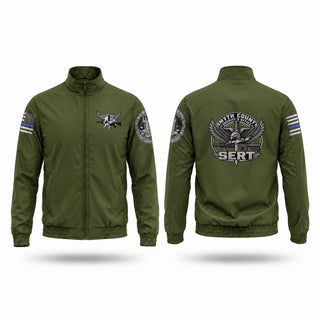 Windbreaker, Smyth County Sheriff’s Office S.E.R.T., Police, Teamtime, Team time, sublimation, custom sports apparel, team uniforms, spirit wear, spiritwear, sports uniforms, custom shirts, team store, custom team store, fundraiser sports, apparel fundraiser