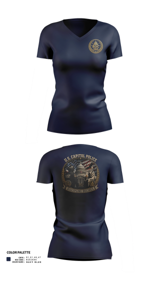 Womens Short Sleeve Vneck Shirt, USCP ROC 268, Police, Teamtime, Team time, sublimation, custom sports apparel, team uniforms, spirit wear, spiritwear, sports uniforms, custom shirts, team store, custom team store, fundraiser sports, apparel fundraiser