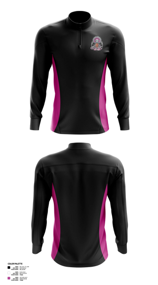 Quarter Zip Jacket, Rosedale Tribe, Women's Basketball, Teamtime, Team time, sublimation, custom sports apparel, team uniforms, spirit wear, spiritwear, sports uniforms, custom shirts, team store, custom team store, fundraiser sports, apparel fundraiser