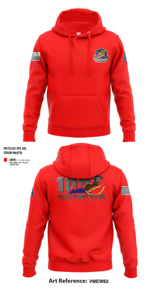 Hoodie, 100th Missile Defense Brigade, , Teamtime, Team time, sublimation, custom sports apparel, team uniforms, spirit wear, spiritwear, sports uniforms, custom shirts, team store, custom team store, fundraiser sports, apparel fundraiser