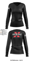 SPRINX FIRE PROTECTION 22334846 Women's Long Sleeve V-neck Shirt - 3