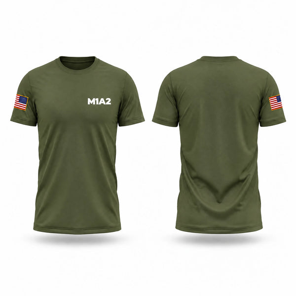 Old School Cotton Feel Shirt, M1A2, Army, Teamtime, Team time, sublimation, custom sports apparel, team uniforms, spirit wear, spiritwear, sports uniforms, custom shirts, team store, custom team store, fundraiser sports, apparel fundraiser