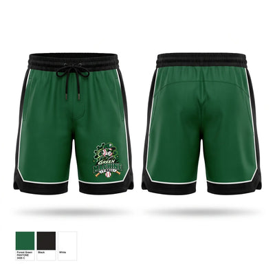 Green Machine Athletic Shorts With Pockets - 1