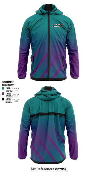 Windbreaker, Let’s Skate Charlotte, Cross Country, Teamtime, Team time, sublimation, custom sports apparel, team uniforms, spirit wear, spiritwear, sports uniforms, custom shirts, team store, custom team store, fundraiser sports, apparel fundraiser