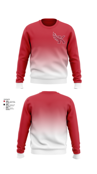 Crew Neck Sweatshirt, Kaua’i Red Raiders, Cheer, Teamtime, Team time, sublimation, custom sports apparel, team uniforms, spirit wear, spiritwear, sports uniforms, custom shirts, team store, custom team store, fundraiser sports, apparel fundraiser
