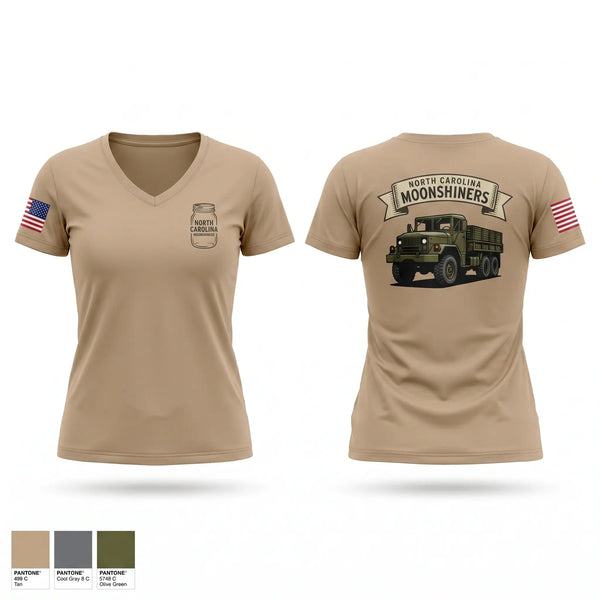 Womens Short Sleeve Vneck Shirt, 1450th Transportation Company, National Guard, Teamtime, Team time, sublimation, custom sports apparel, team uniforms, spirit wear, spiritwear, sports uniforms, custom shirts, team store, custom team store, fundraiser sports, apparel fundraiser