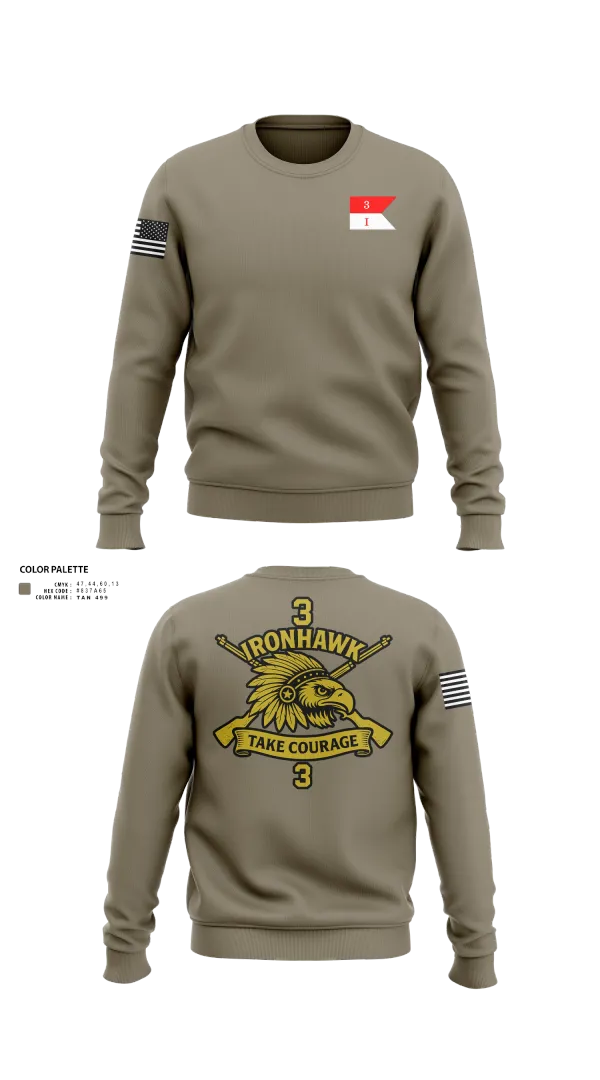 Crew Neck Sweatshirt, Comanche Squad, Army, Teamtime, Team time, sublimation, custom sports apparel, team uniforms, spirit wear, spiritwear, sports uniforms, custom shirts, team store, custom team store, fundraiser sports, apparel fundraiser