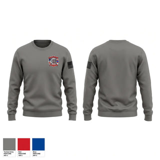 Crew Neck Sweatshirt, Pleasanton Fire and Rescue, Fire Department, Teamtime, Team time, sublimation, custom sports apparel, team uniforms, spirit wear, spiritwear, sports uniforms, custom shirts, team store, custom team store, fundraiser sports, apparel fundraiser