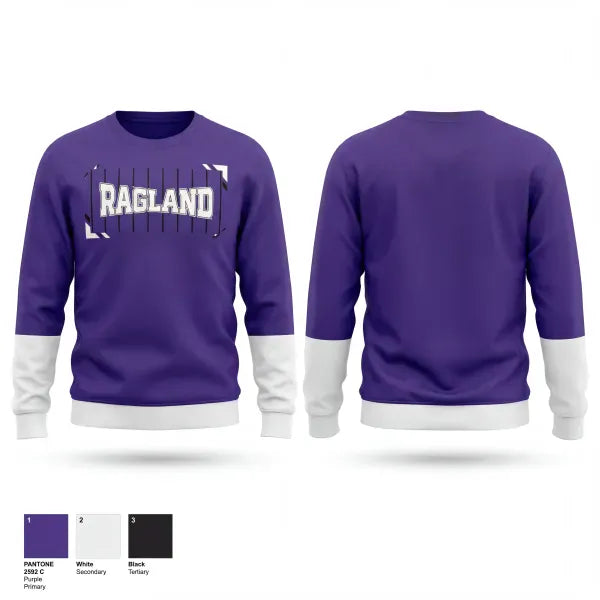 Crew Neck Sweatshirt, Ragland 12u, Baseball, Teamtime, Team time, sublimation, custom sports apparel, team uniforms, spirit wear, spiritwear, sports uniforms, custom shirts, team store, custom team store, fundraiser sports, apparel fundraiser