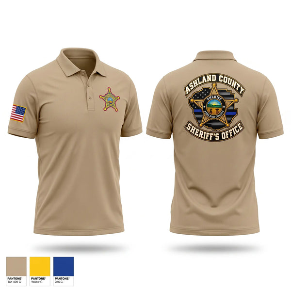 Short Sleeve Performance Polo, Ashland County Sheriff Office, Police, Teamtime, Team time, sublimation, custom sports apparel, team uniforms, spirit wear, spiritwear, sports uniforms, custom shirts, team store, custom team store, fundraiser sports, apparel fundraiser