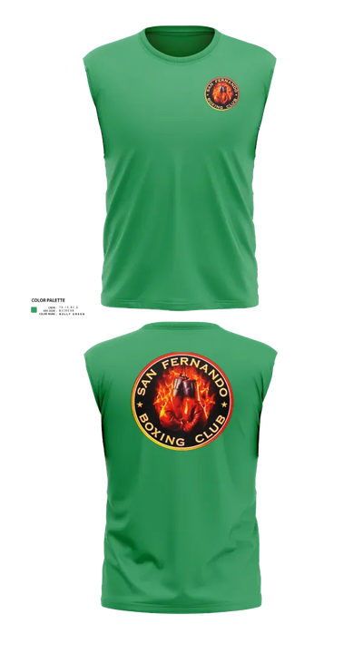 San Fernando Boxing Club 92427997 Sleeveless Performance Shirt - 107