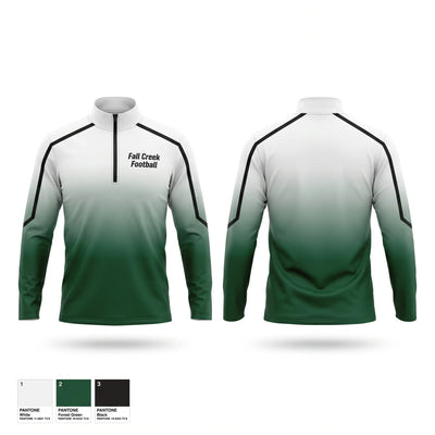 Fall Creek Football Quarter Zip Jacket - 1